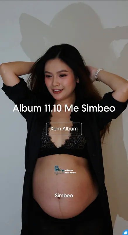 Màn hình album ảnh gốc của khách chụp bầu tại nhà — Bống Baby House (12)
